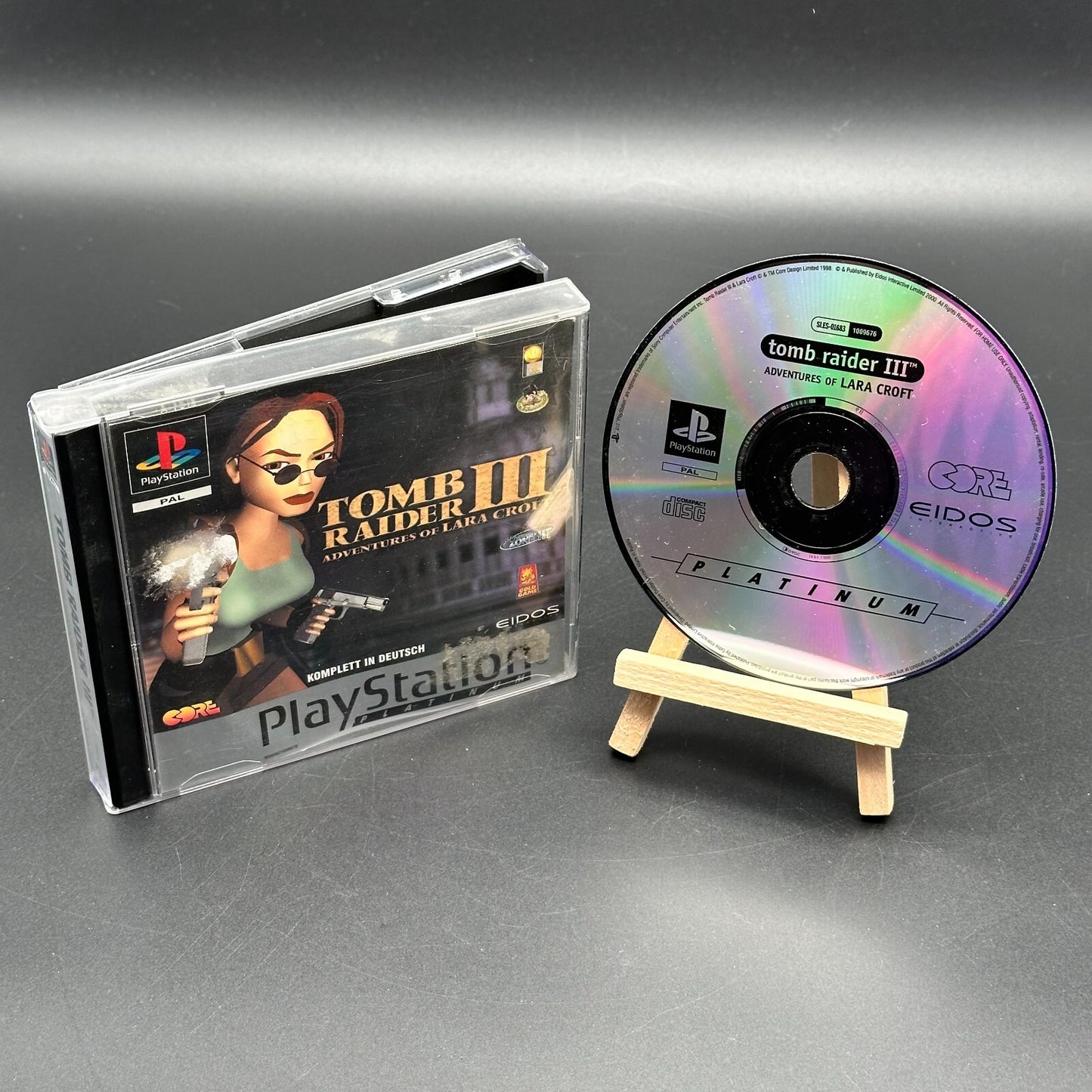 Tomb Raider 3 Platinum (PlayStation 1, PS1) ohne Anleitung - CD aufpoliert ✅