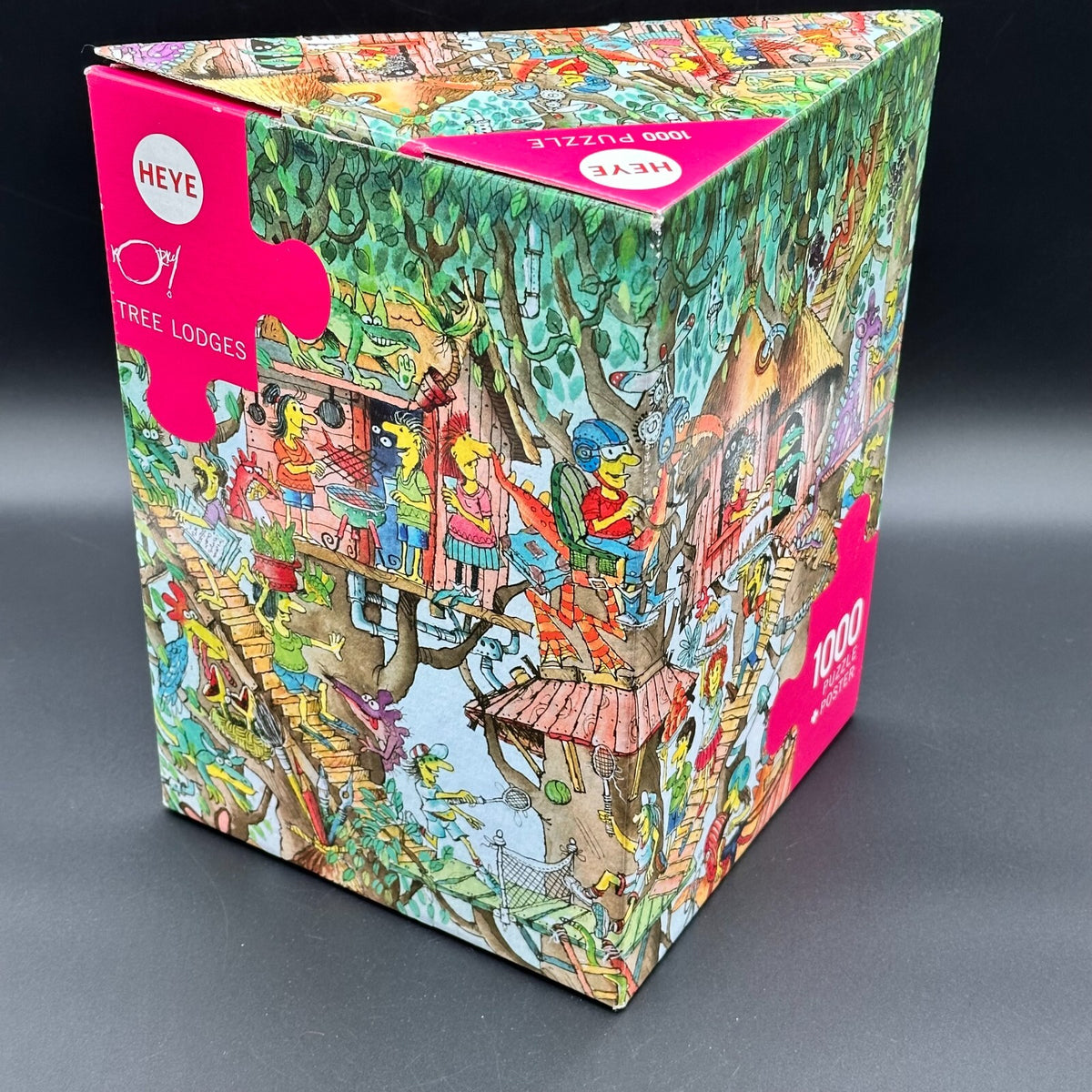 Heye Puzzle - Paul Korky - Tree Lodges - 1000 Teile - vollständig