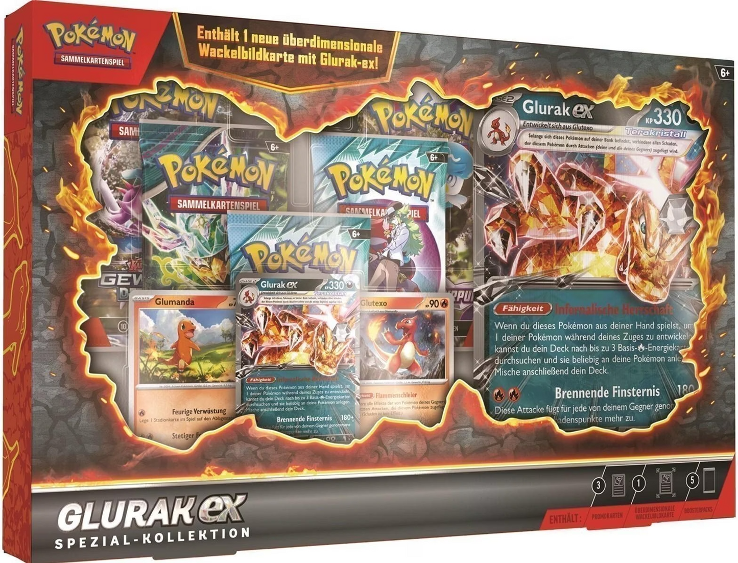 Pokémon Glurak-ex Spezial-Kollektion 2025 deutsch NEU & OVP TCG