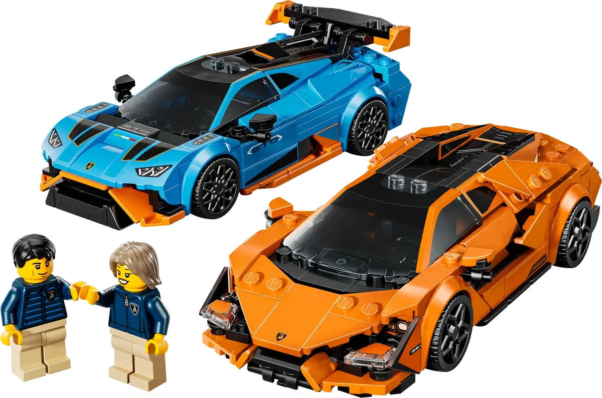 LEGO Speed Champions 77238 Lamborghini Revuelto und Huracán STO Bausatz
