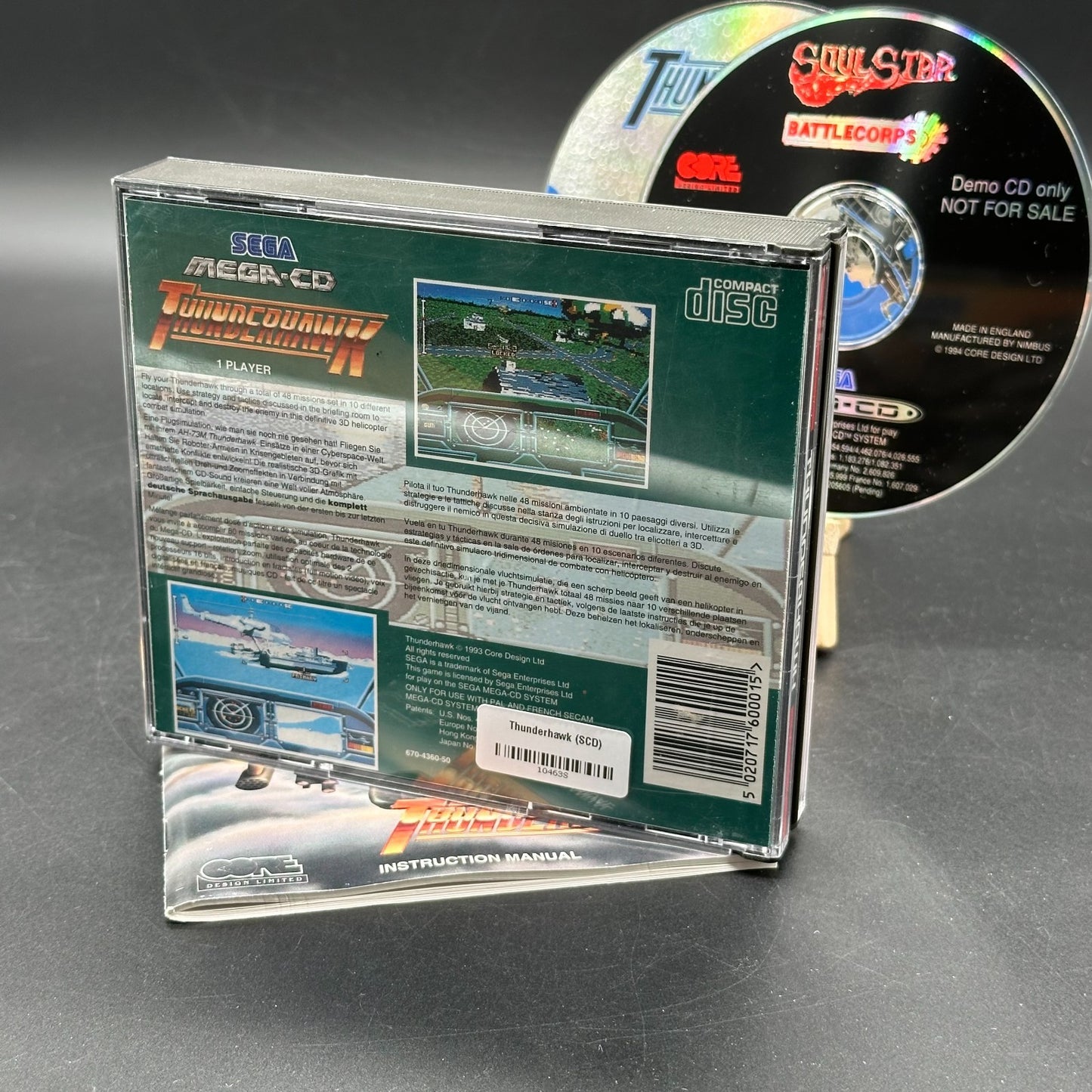 Thunderhawk inkl. Soulstar Demo (Sega Mega CD)