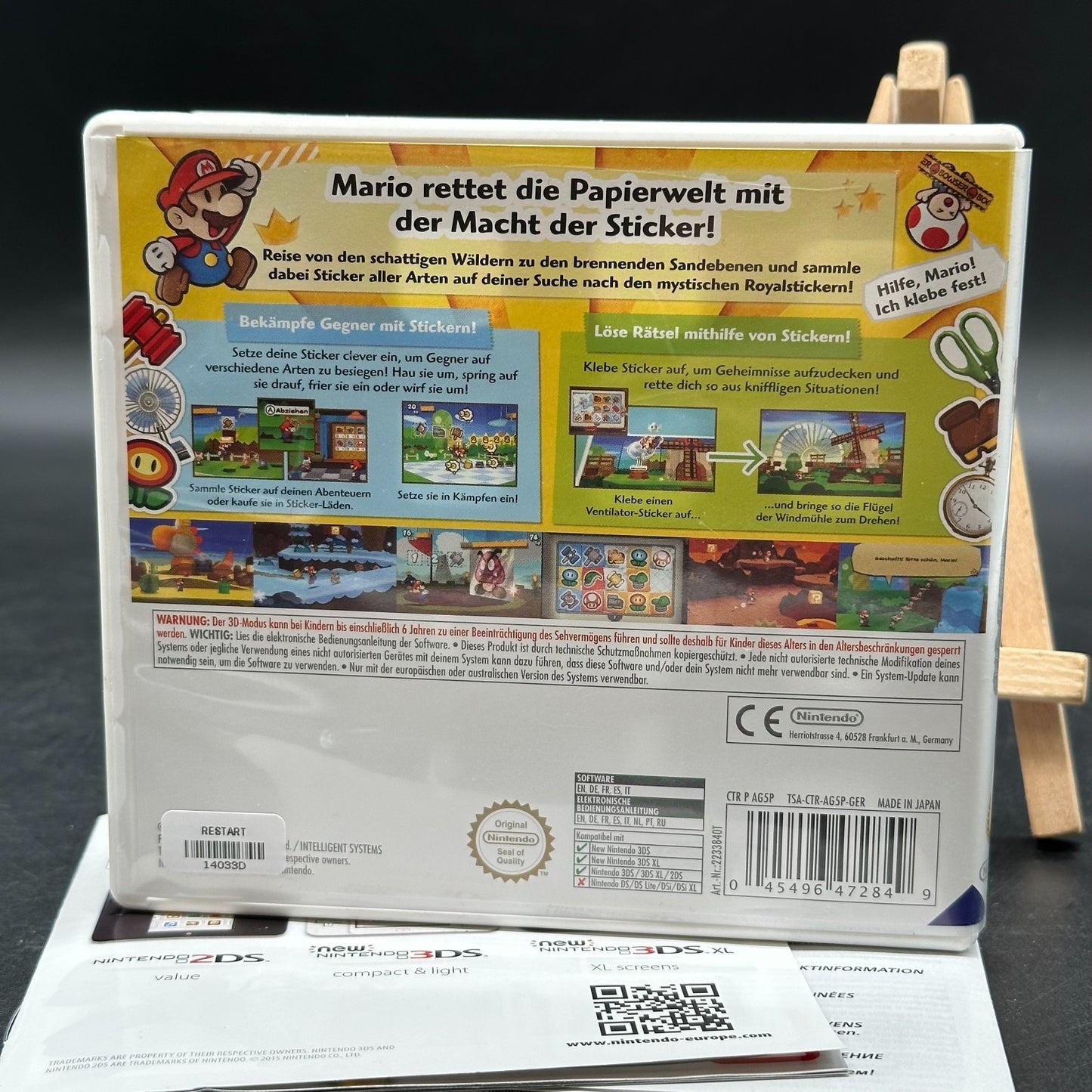 Paper Mario Sticker Star (Nintendo 3DS) mit OVP & Anleitung