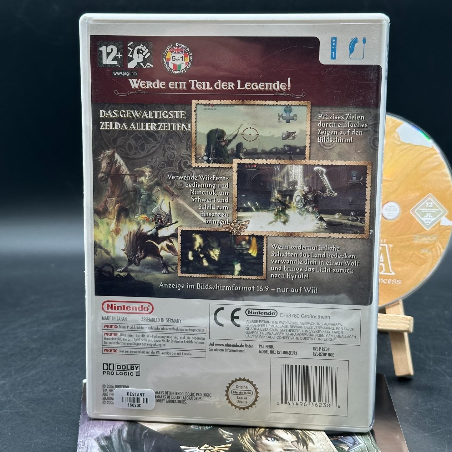The Legend of Zelda: Twilight Princess (Nintendo Wii) - CD aufpoliert ✅