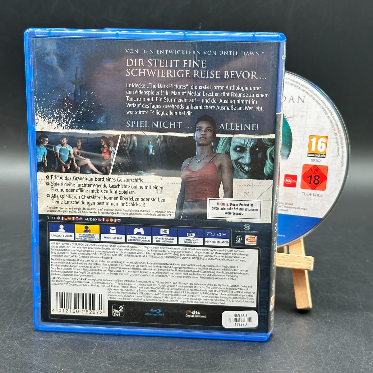 The Dark Pictures Anthology: Man of Medan (PlayStation 4, PS4)