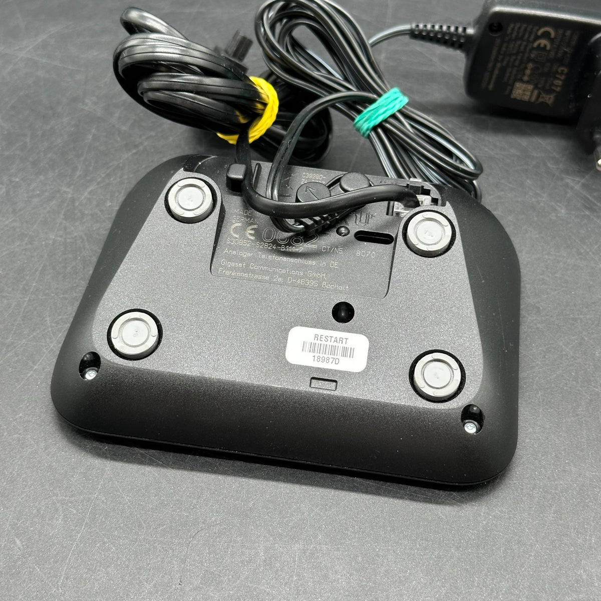 Gigaset Box 200A Anrufbeantworter Telefon Basisstation mit Netzteil Schwarz – Bild 2