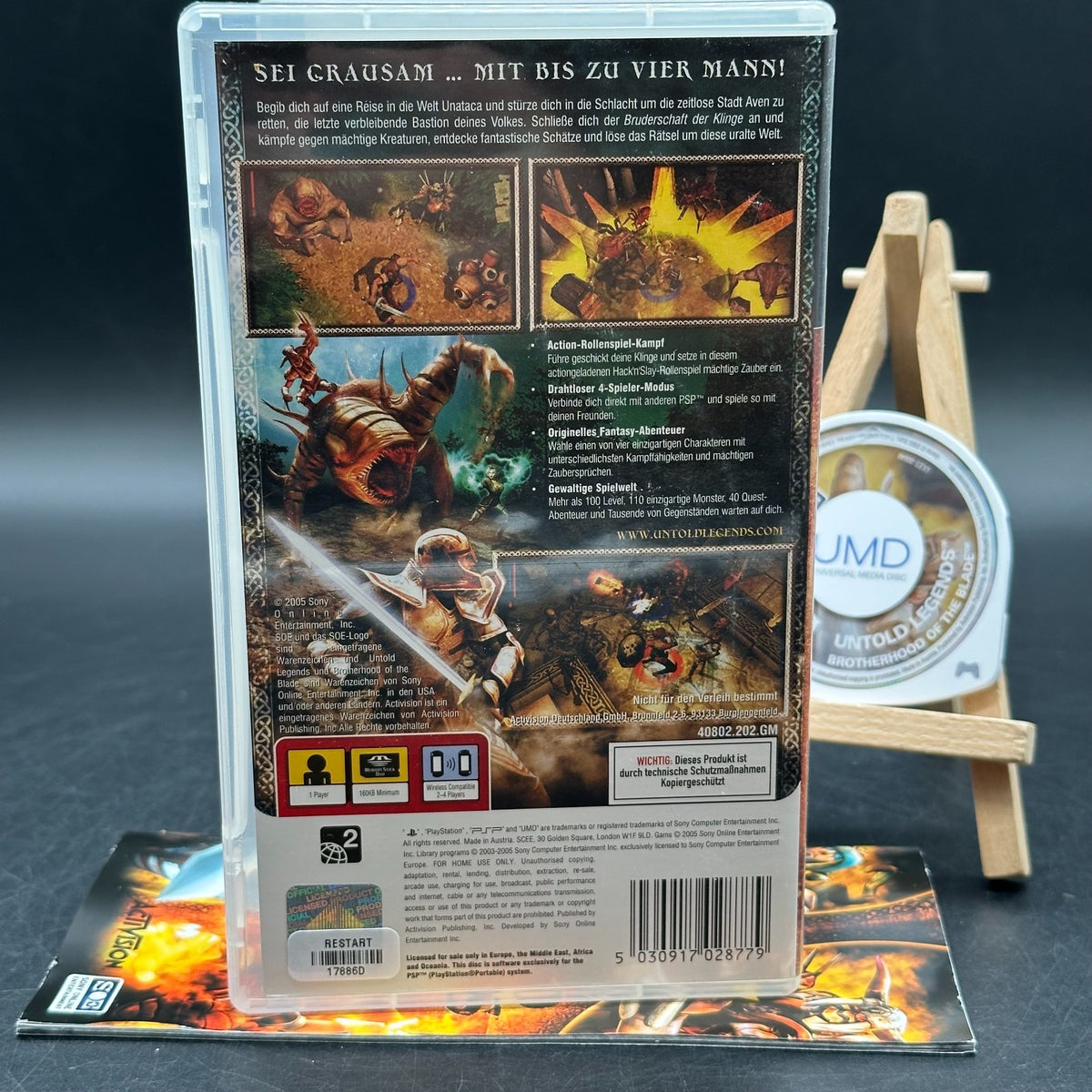 Untold Legends - Brotherhood of the Blade (PlayStation Portable, PSP)