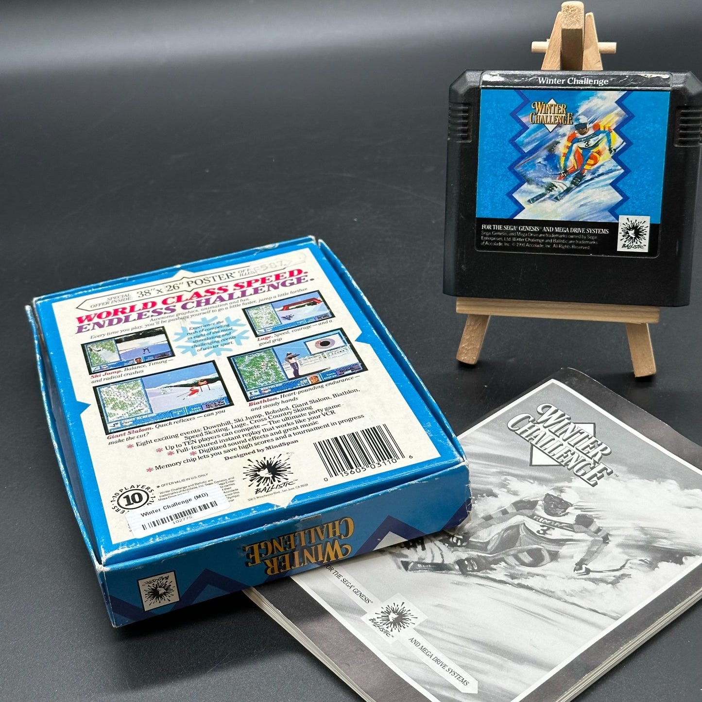 Sega MEGA DRIVE - Winter Challenge - PAL ACLD007 - paper box