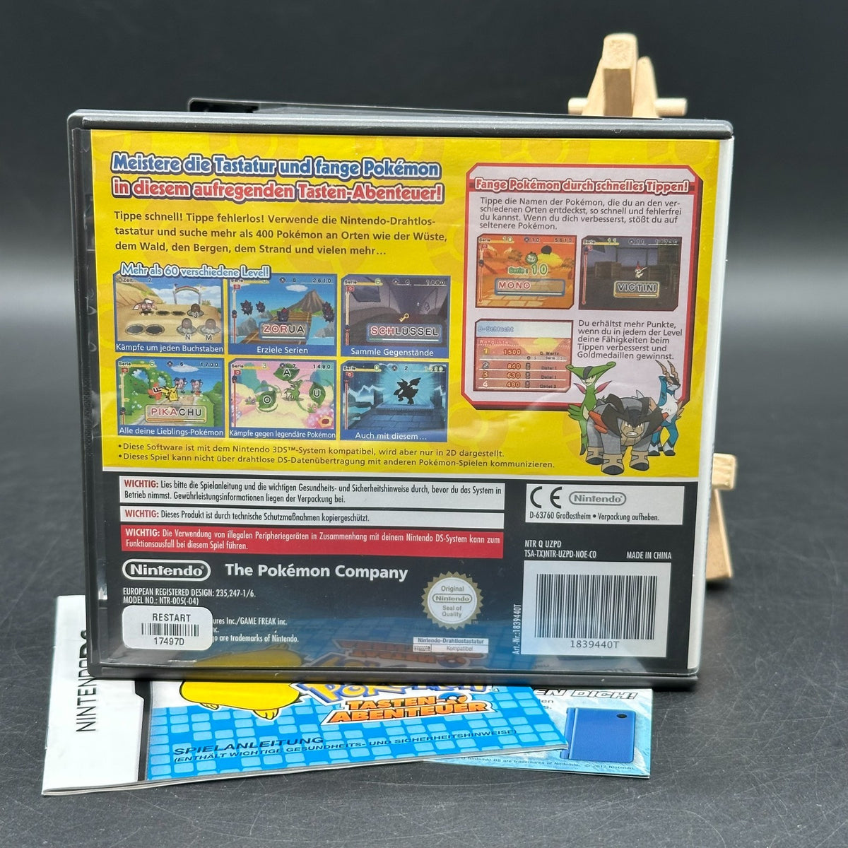 Pokémon Tasten Abenteuer (Nintendo DS) - nur Spiel