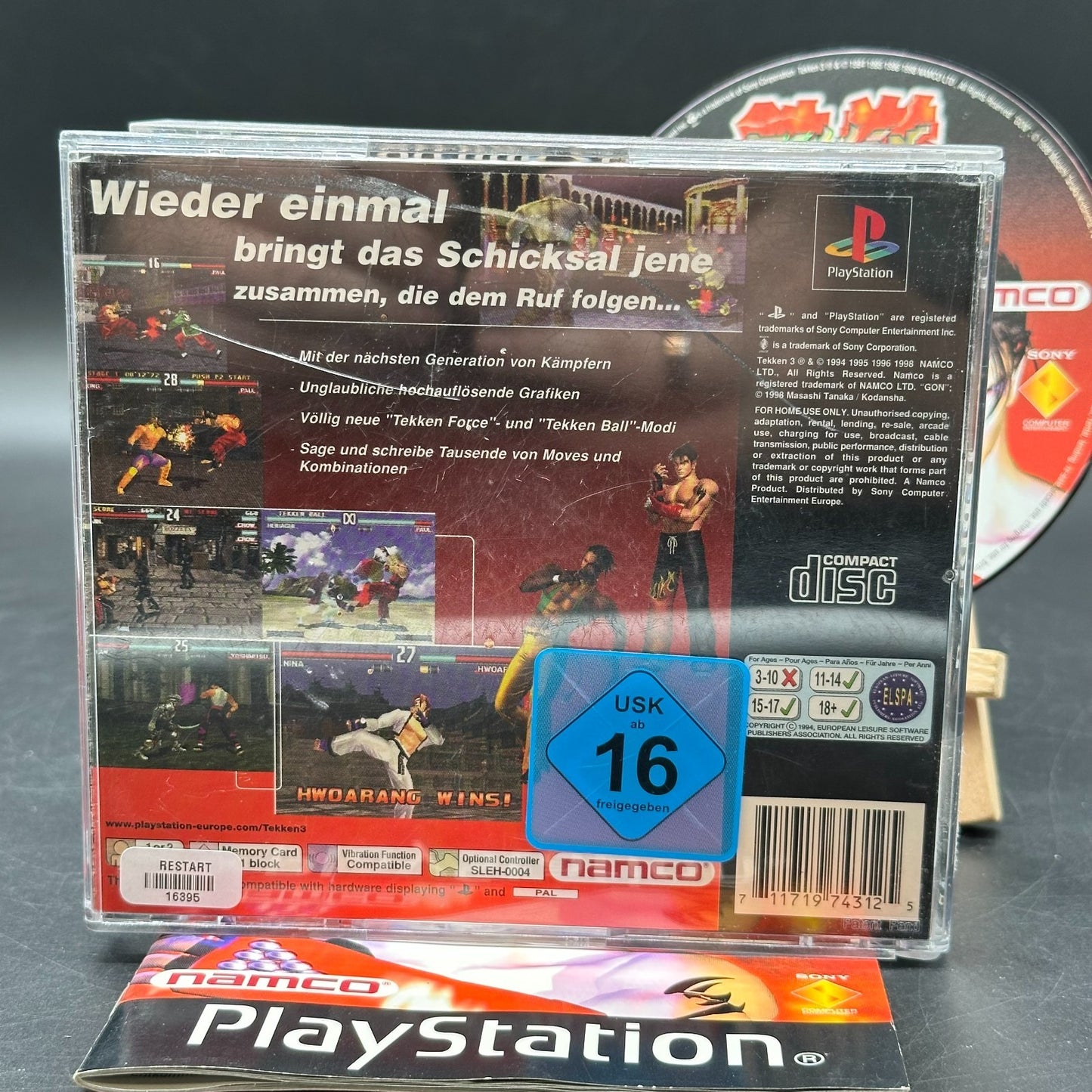 Tekken 3 - (PlayStation 1, PS1) - CD aufpoliert ✅
