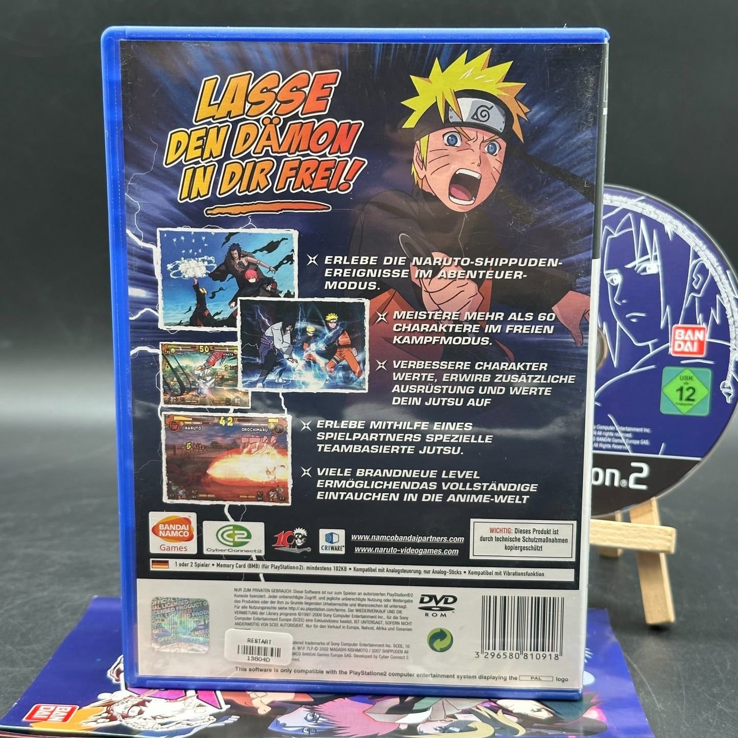PS2 Sony Playstation 2 - Naruto Shippuden: Ultimate Ninja 5