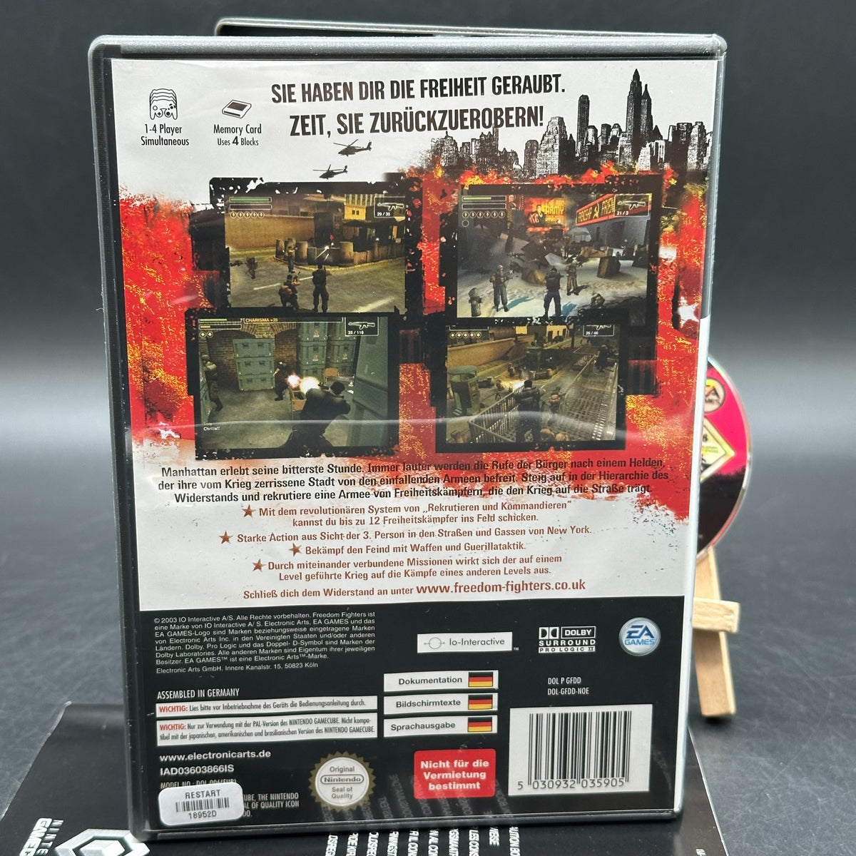 Freedom Fighters (Nintendo GameCube) - CD aufpoliert ✅