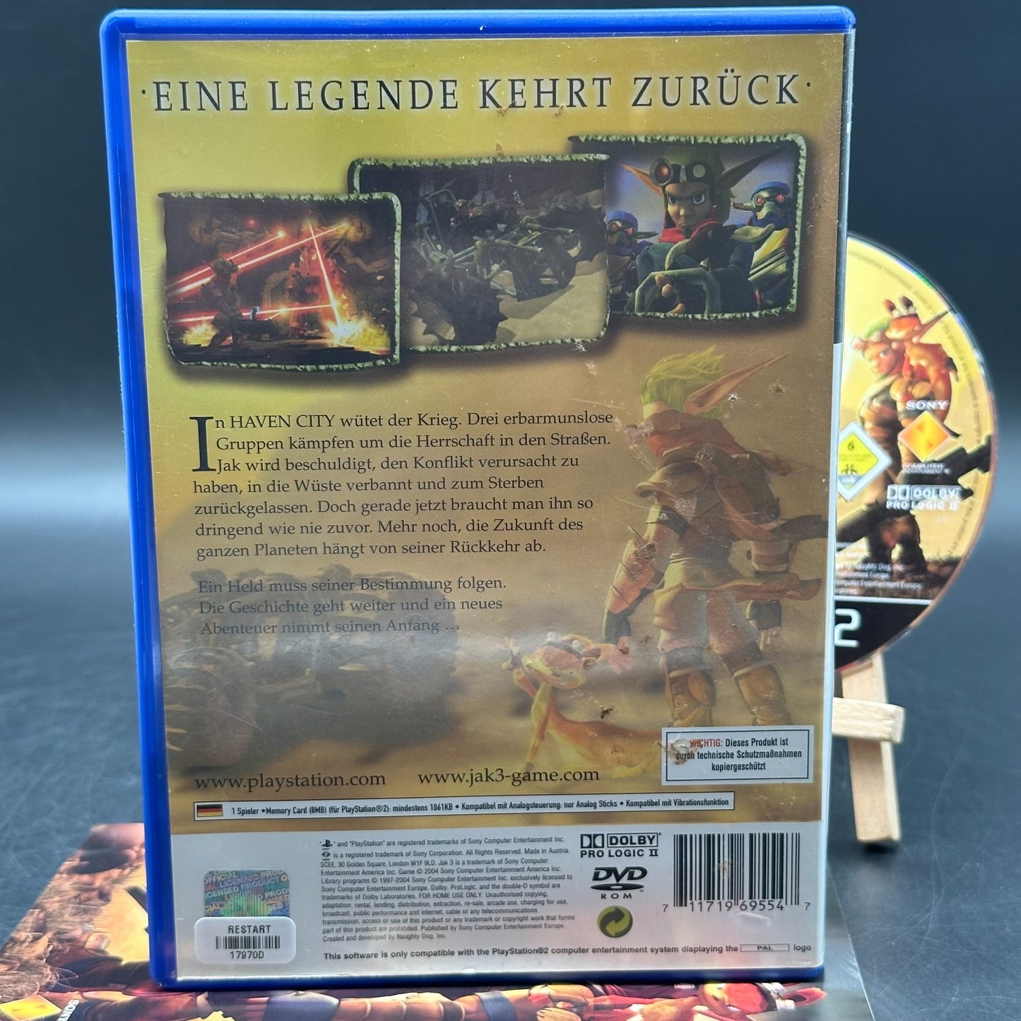 Jak 3 (PlayStation 2, PS2) - CD aufpoliert ✅