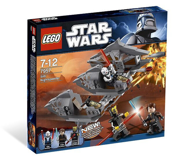 Lego Star Wars 7957 Sith Nightspeeder - es fehlen 2 Figuren