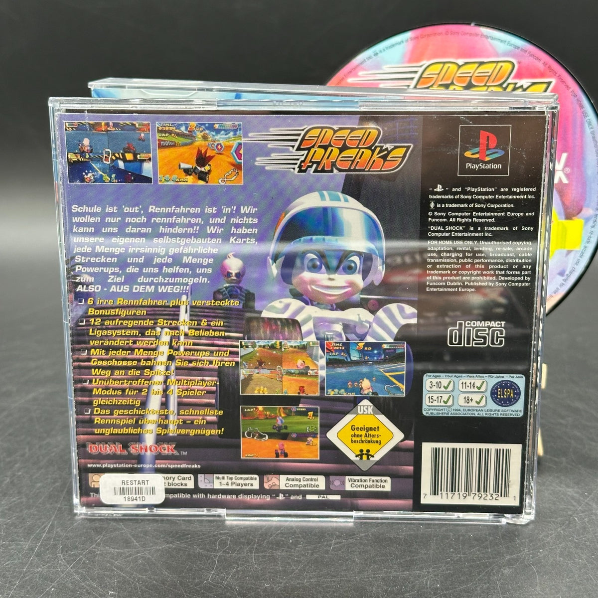 Speed Freaks (PlayStation 1, PS1) - CD aufpoliert ✅