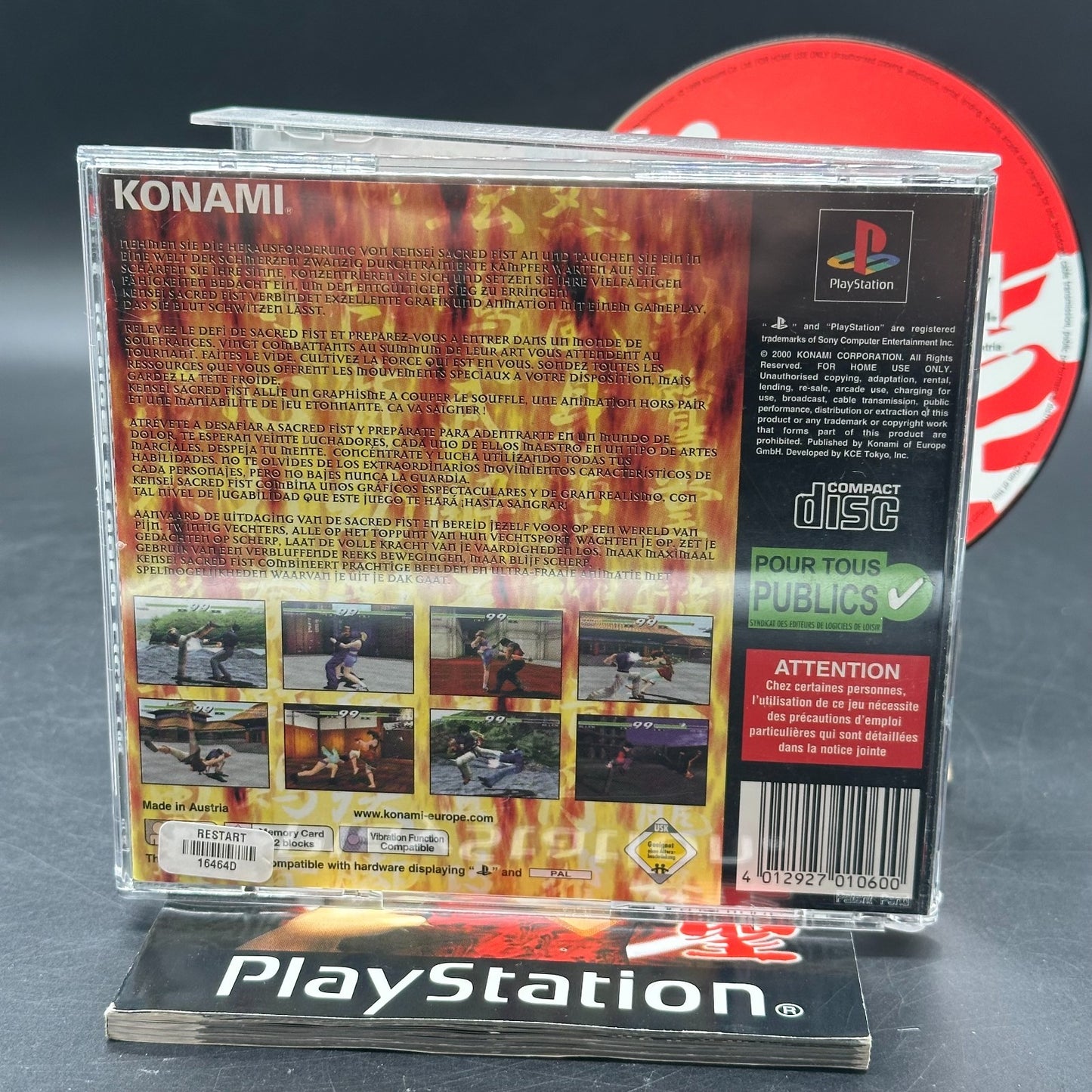Kensei - Sacred Fist (Playstation 1, PS1)