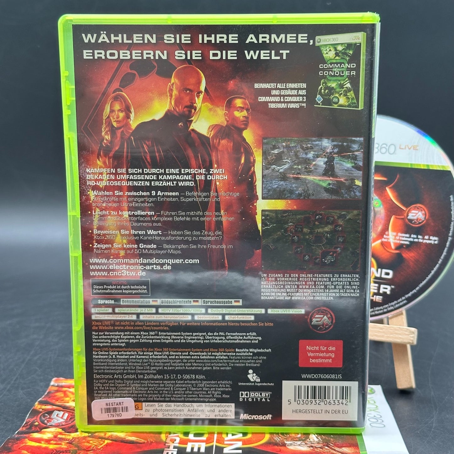 Command & Conquer 3: Kanes Rache (Microsoft Xbox 360) - CD aufpoliert ✅