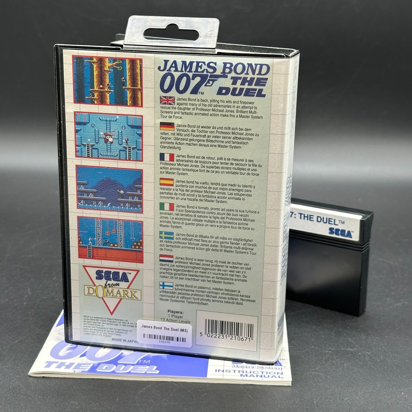 James Bond 007 The Duel Master - Sega Master System inkl. OVP und Anleitung CIB