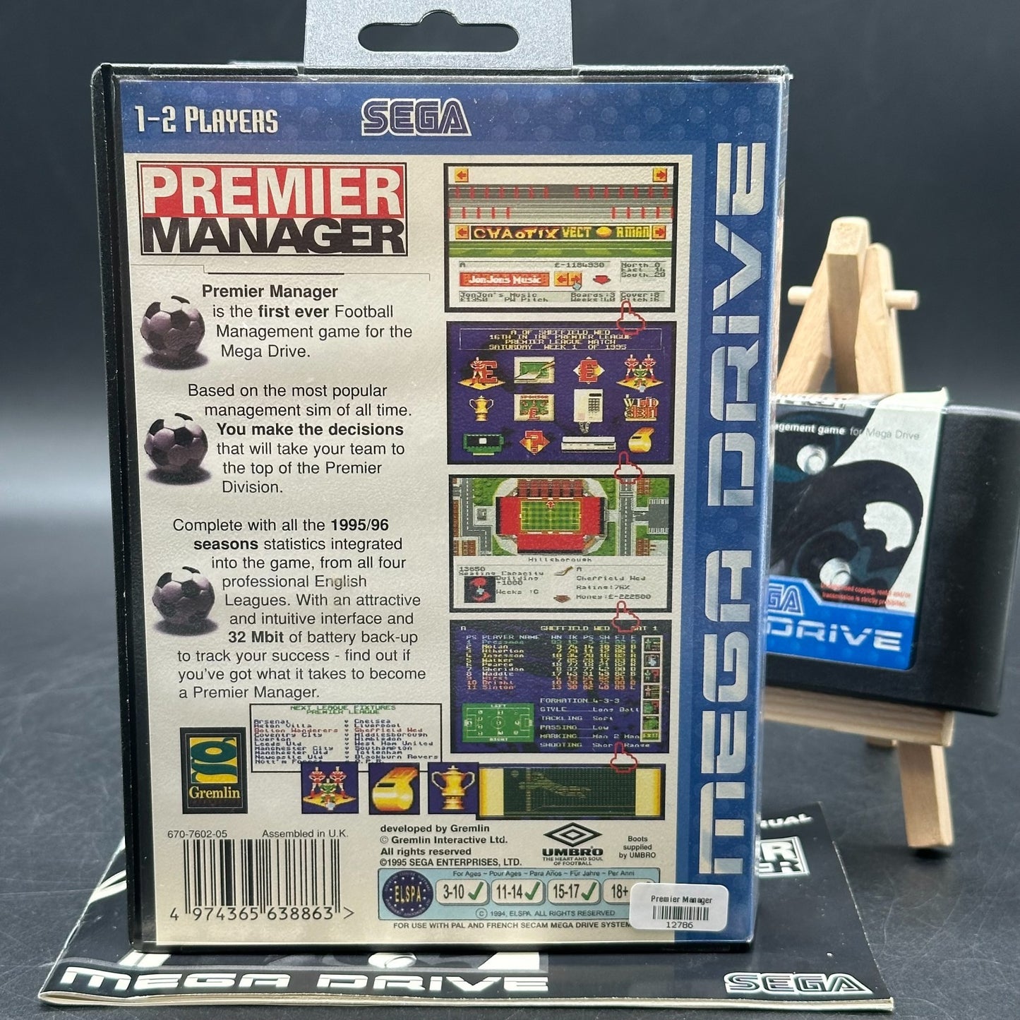 Sega MEGA DRIVE - Premier Manager