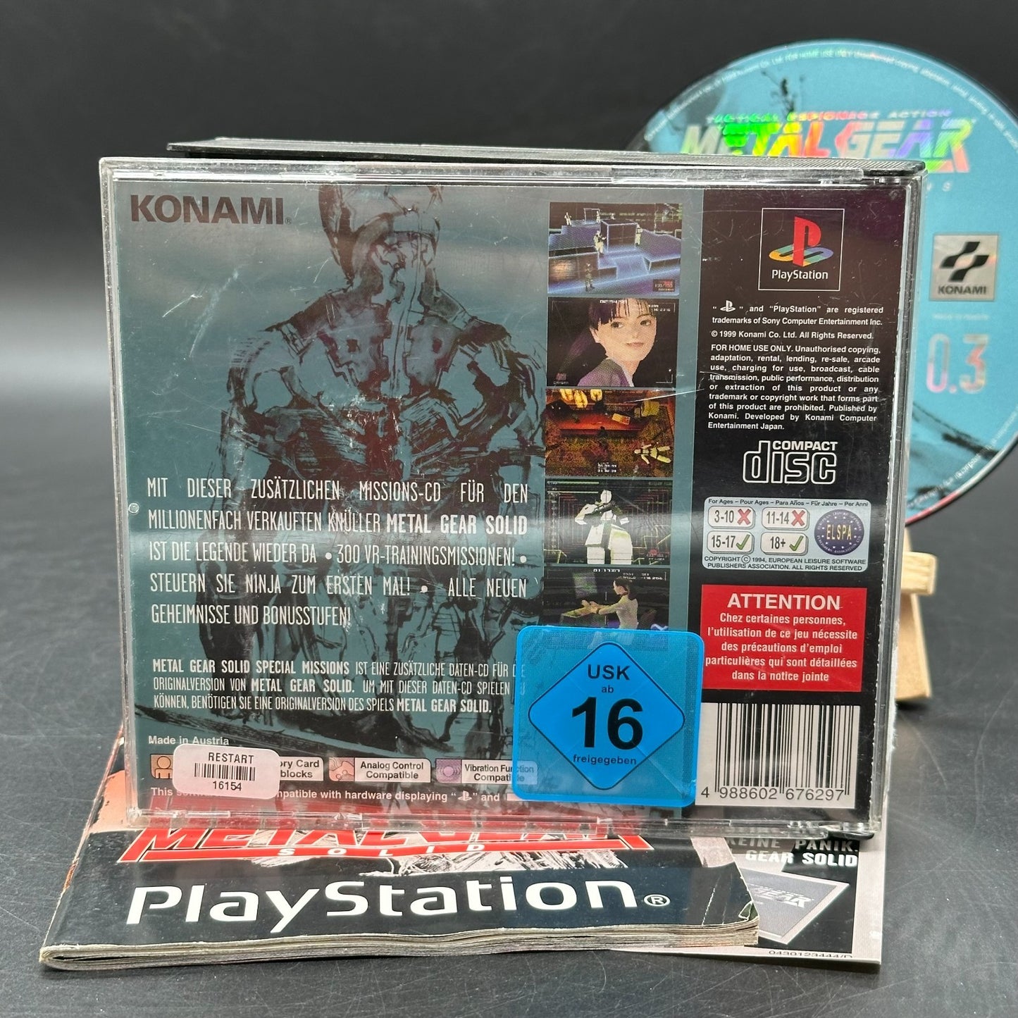 Metal Gear Solid - Special Missions (PlayStation 1, PS1) - CD aufpoliert ✅