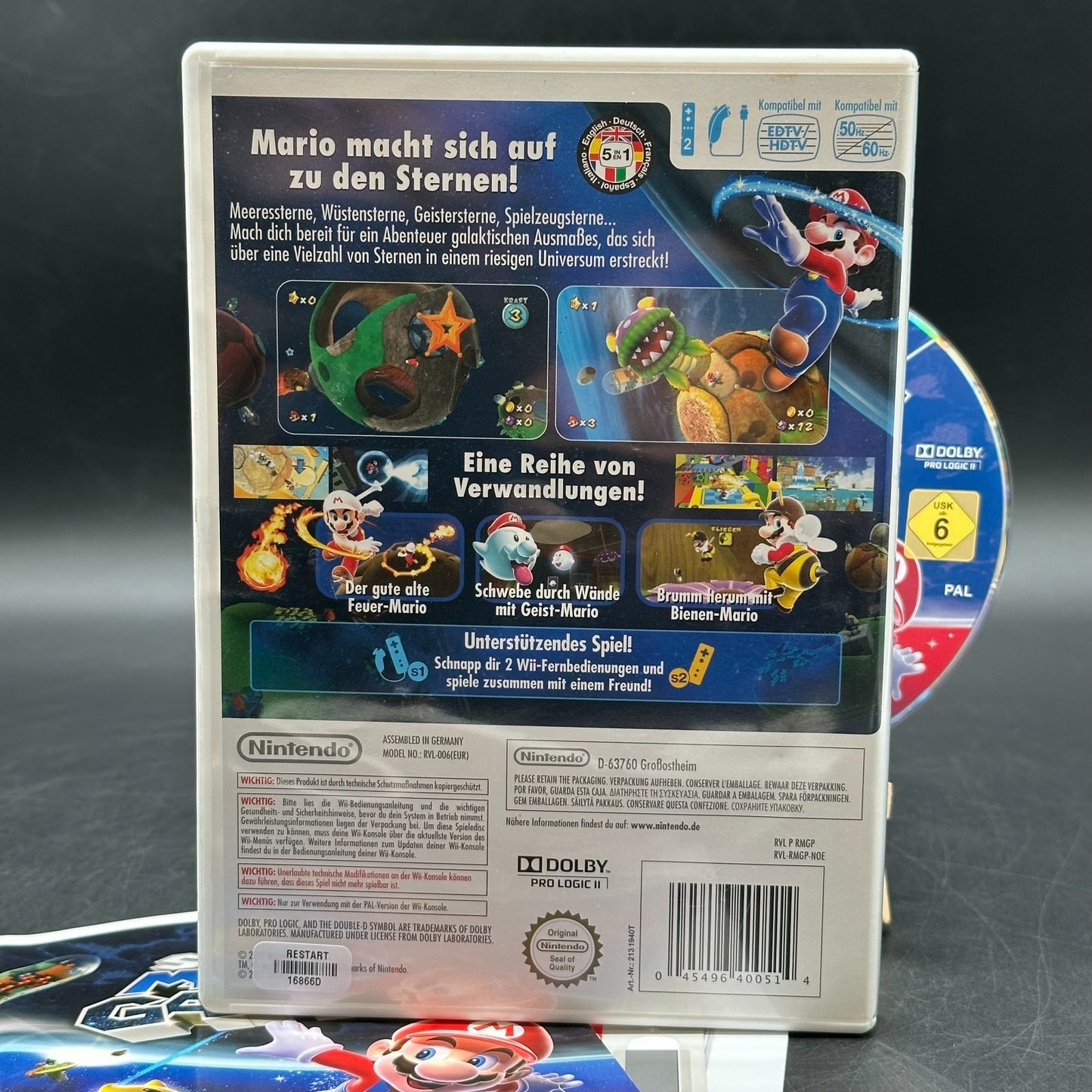 Super Mario Galaxy (Nintendo Wii) - CD aufpoliert ✅