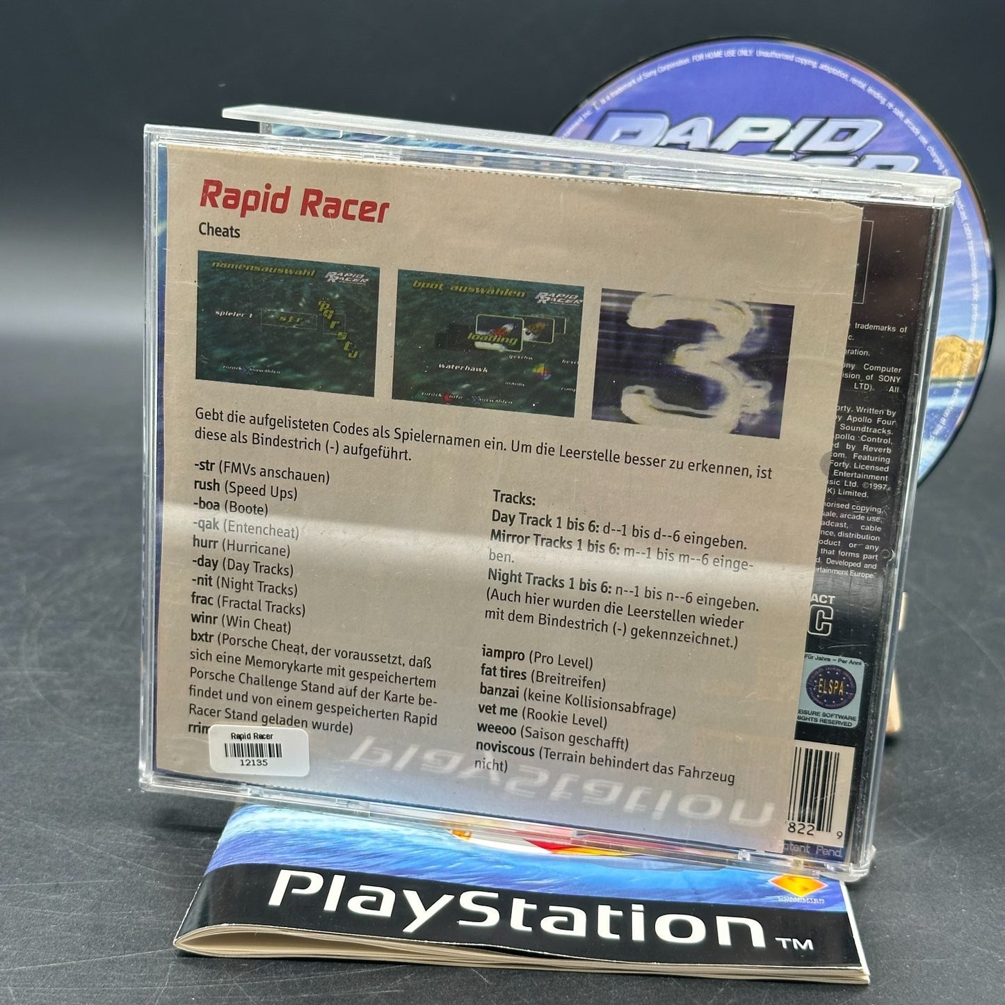 Sony Playstation PS1 Spiel - Rapid Racer