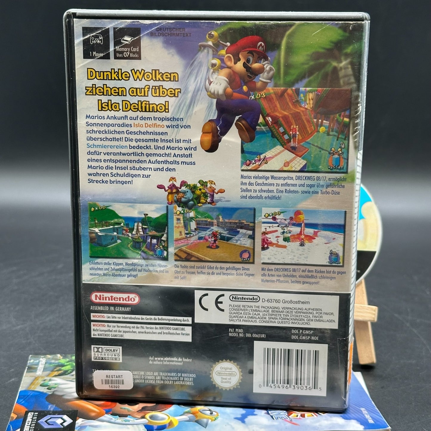 Super Mario Sunshine (Nintendo GameCube) - CD aufpoliert ✅