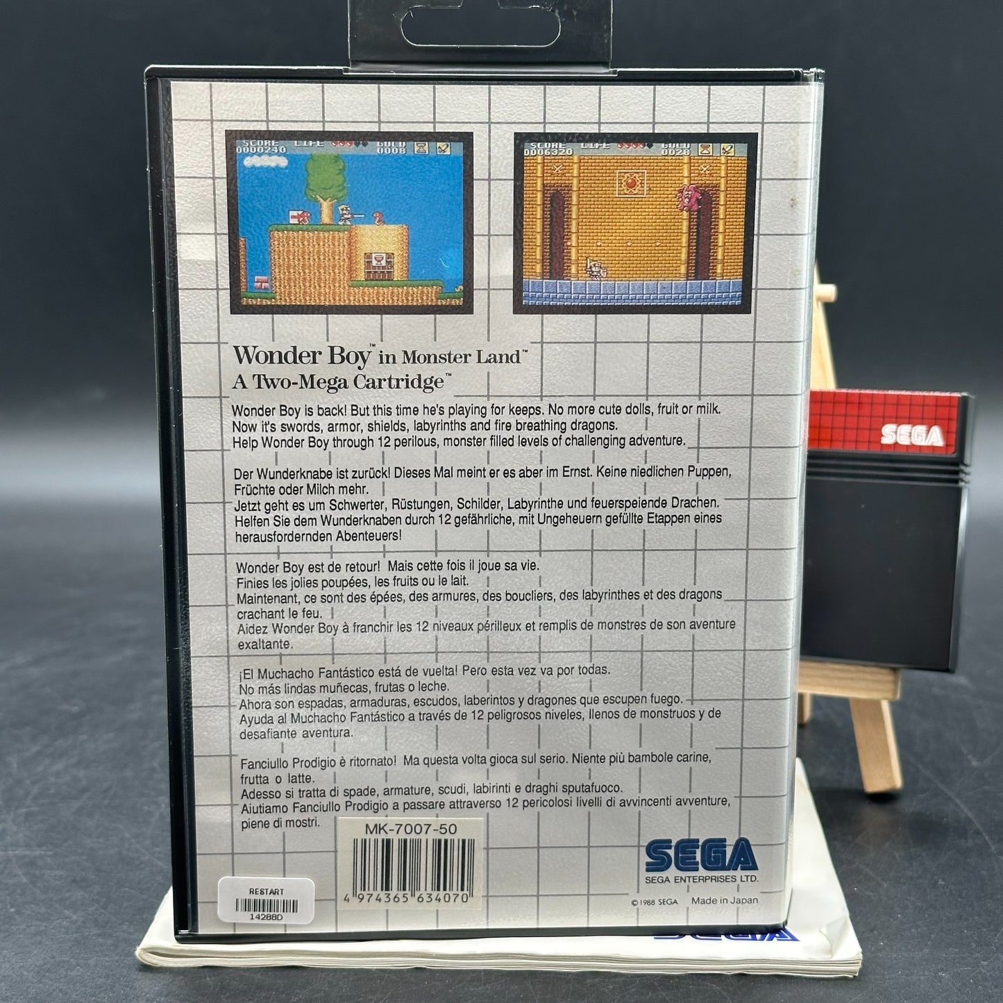 Wonder Boy in Monster Land - Sega Master System - OVP + Anleitung