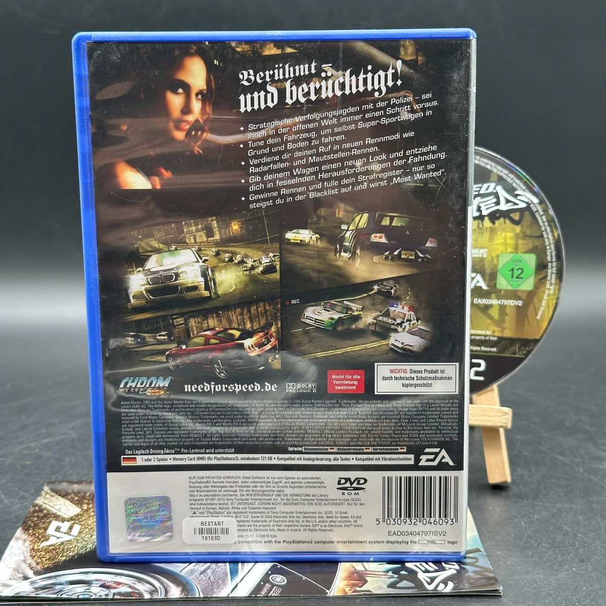 Need for Speed Most Wanted (PlayStation 2, PS2) - CD aufpoliert ✅