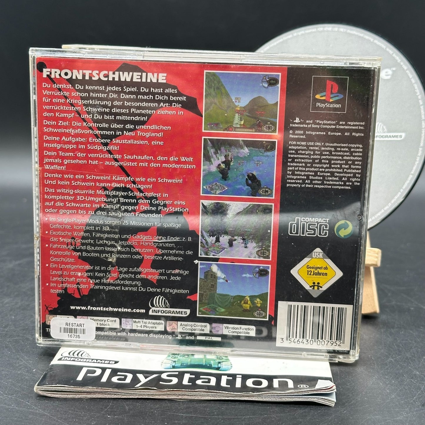 Frontschweine (PlayStation 1 , PS1) - CD aufpoliert ✅