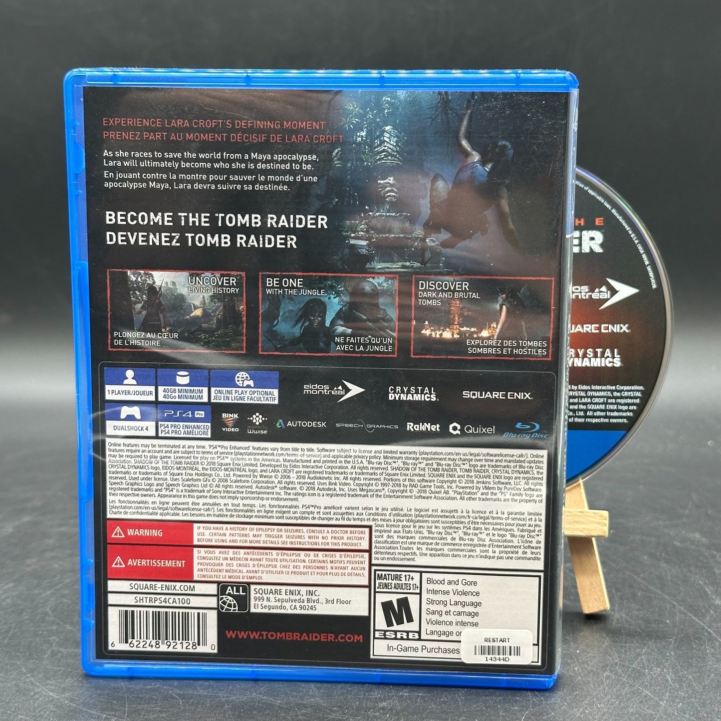 Shadow of the Tomb Raider Sony PlayStation 4 ,2018