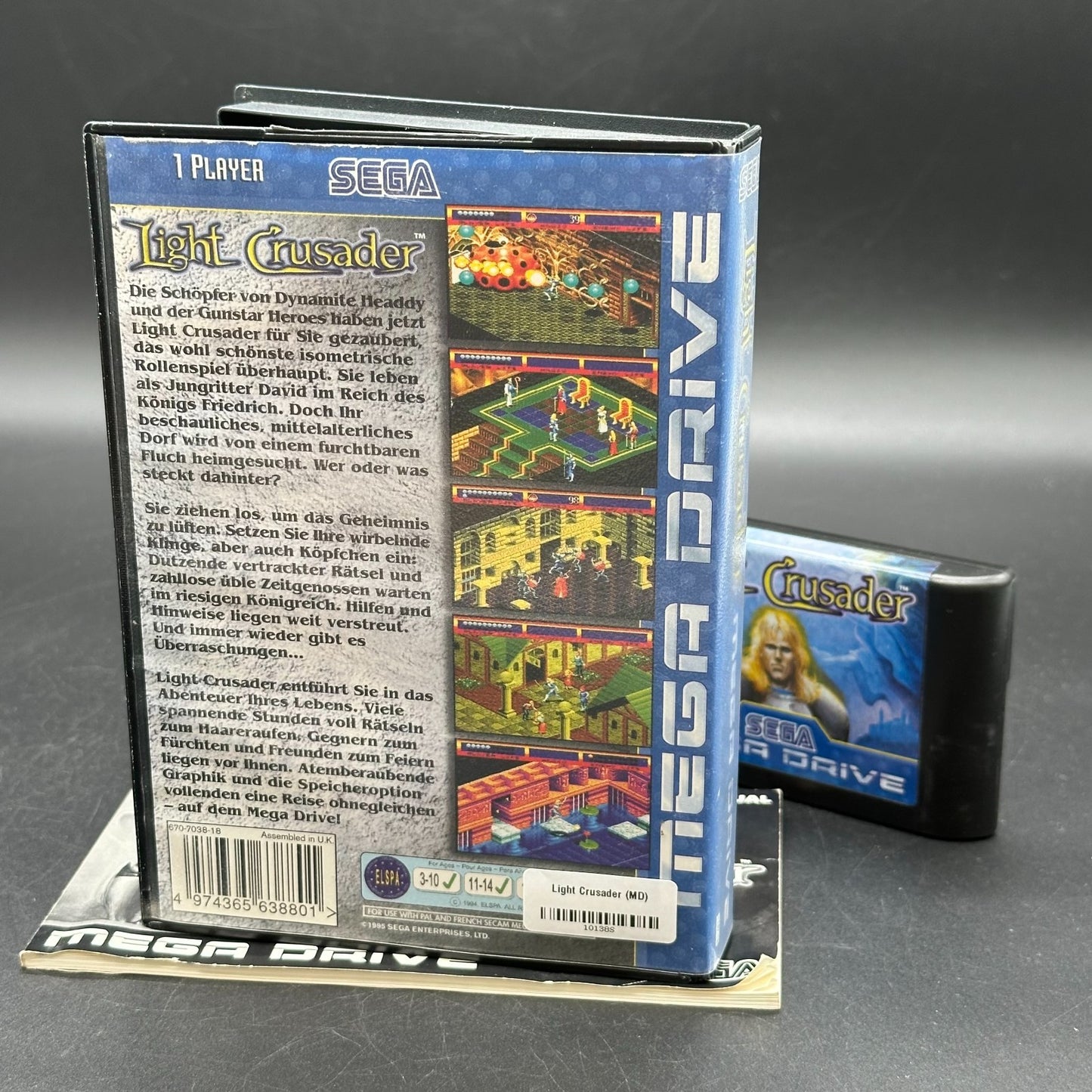 SEGA Mega Drive Light Crusader in OVP