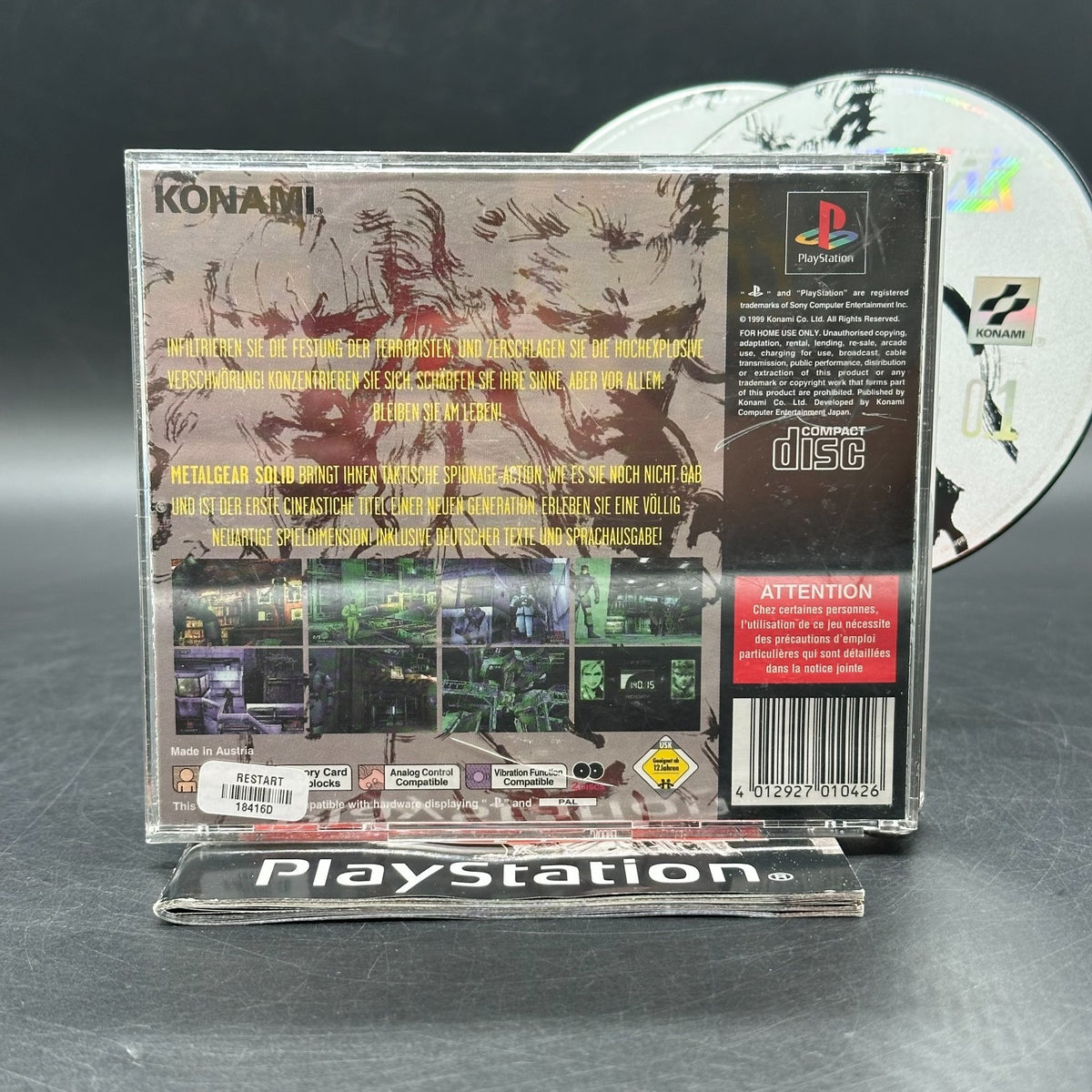 Metal Gear Solid (PlayStation 1, PS1) - CD aufpoliert ✅