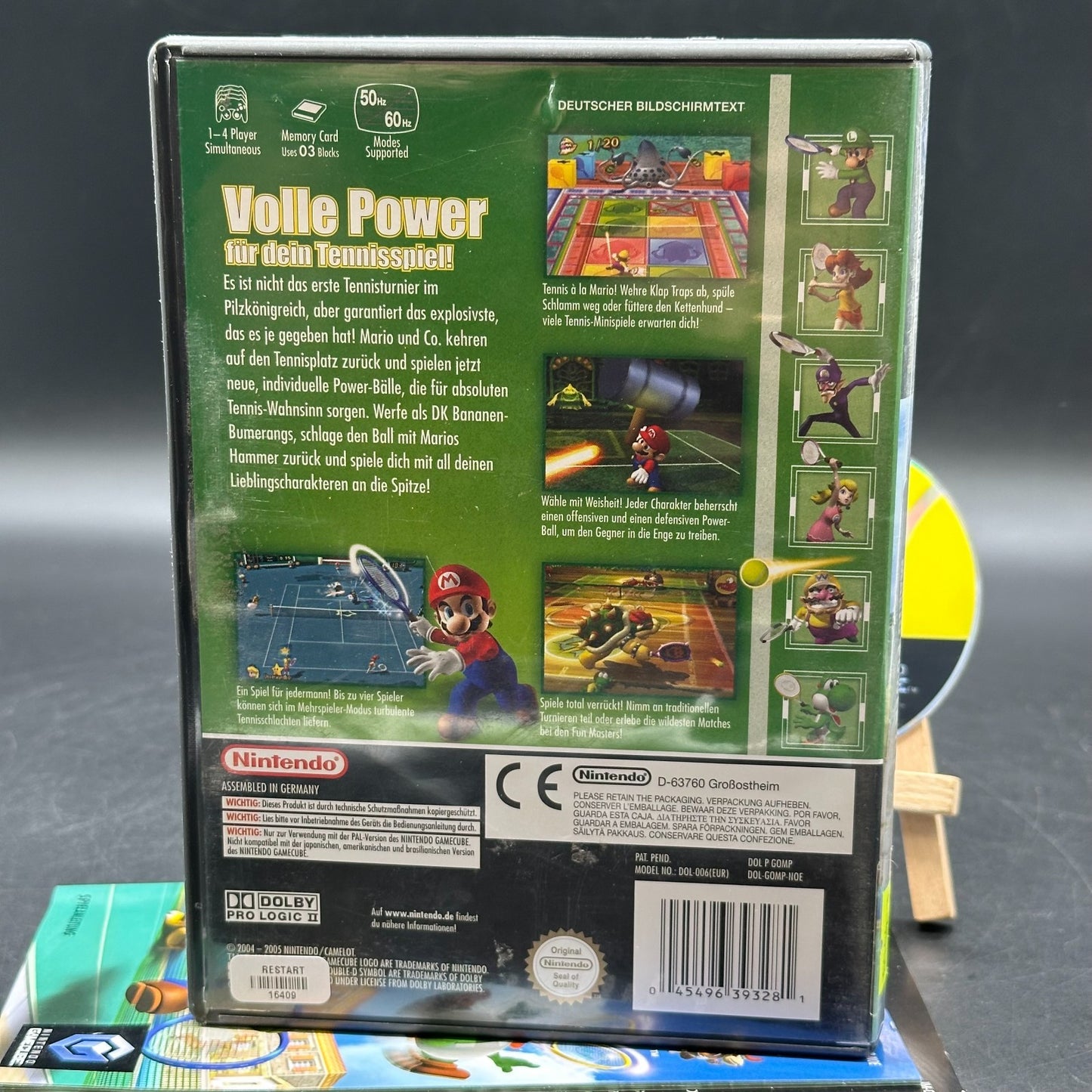 Mario Power Tennis (Nintendo Gamecube) - CD aufpoliert ✅