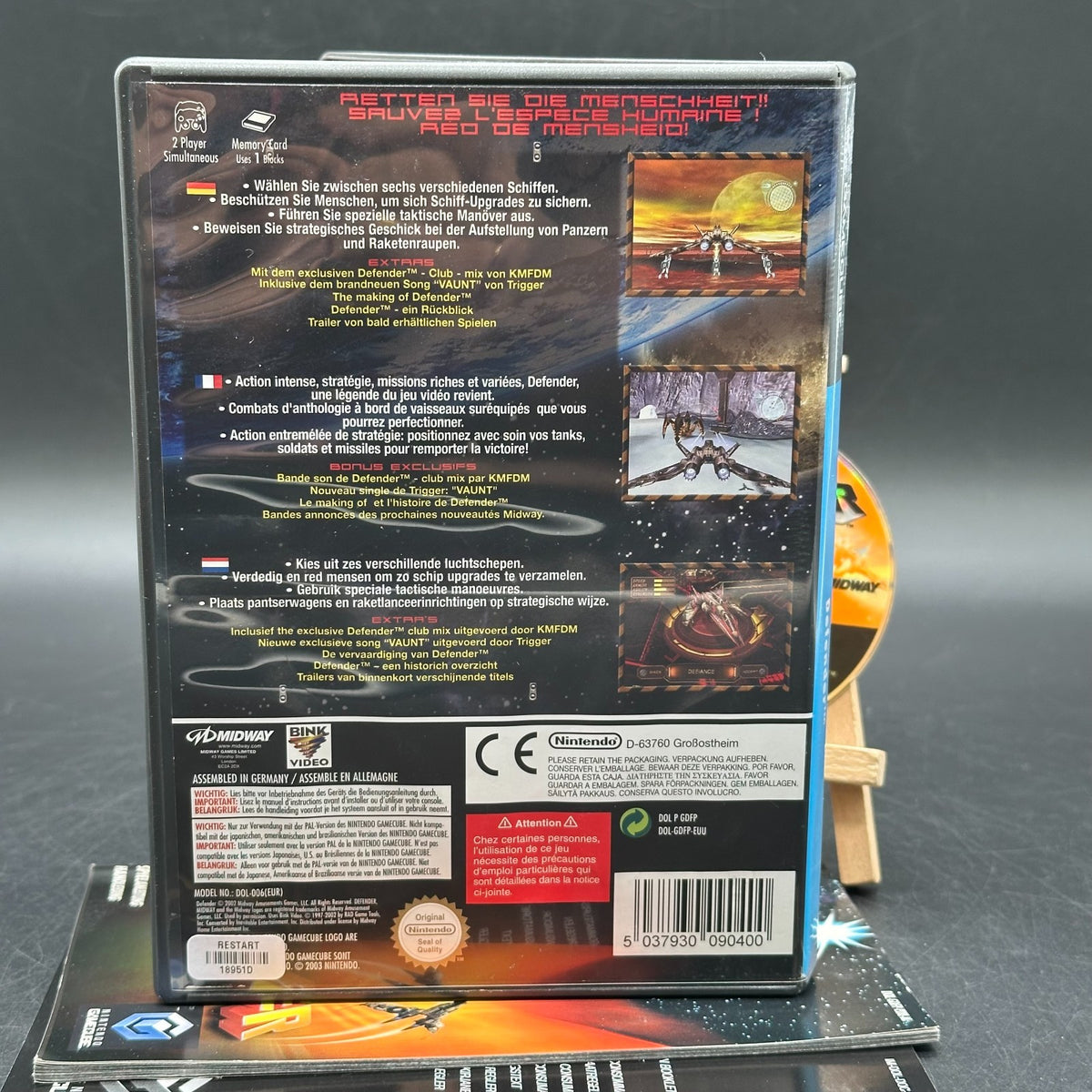 Defender - For all Mankind (Nintendo GameCube) - CD aufpoliert ✅