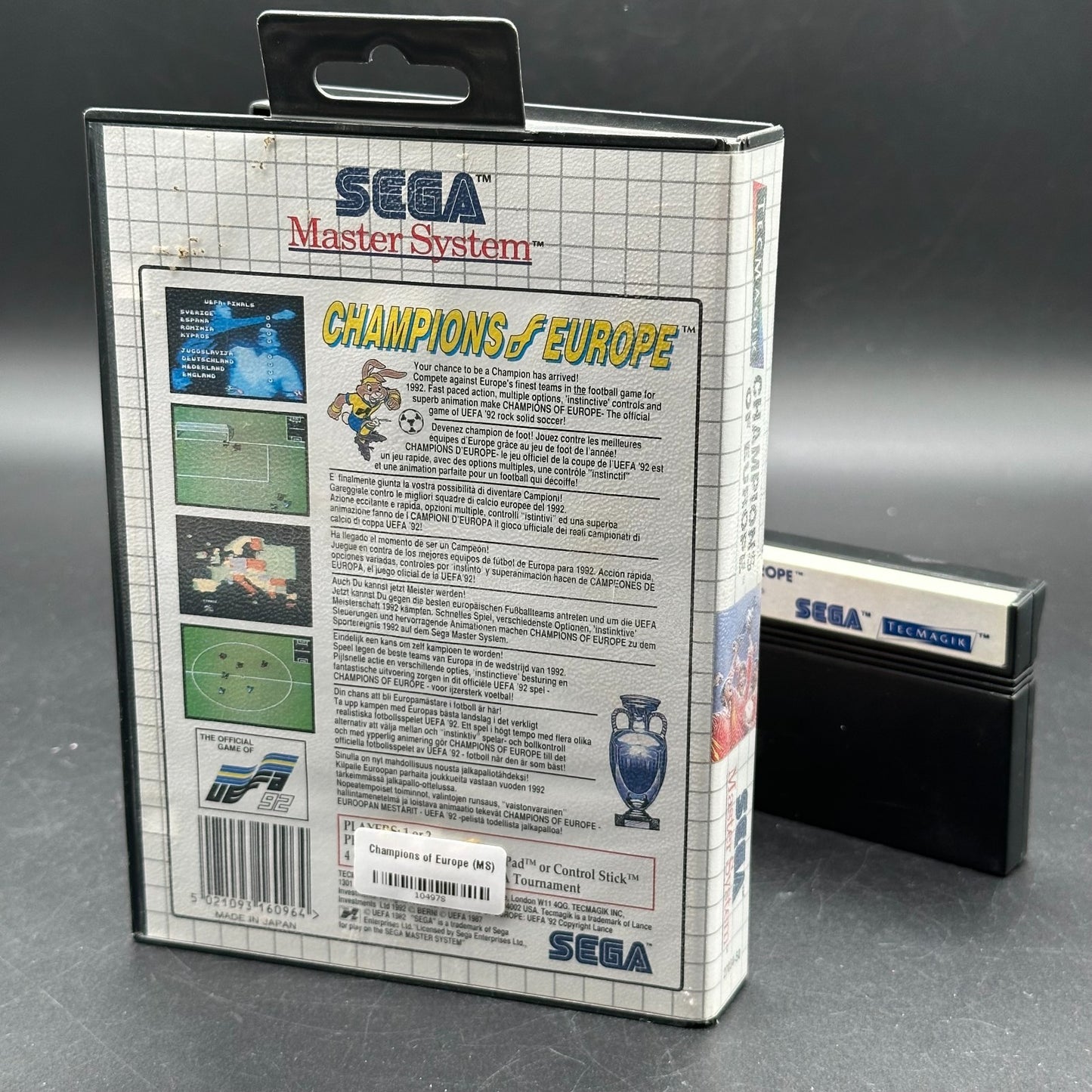 Champions Of Europe für Sega Master System in OVP ohne Anleitung