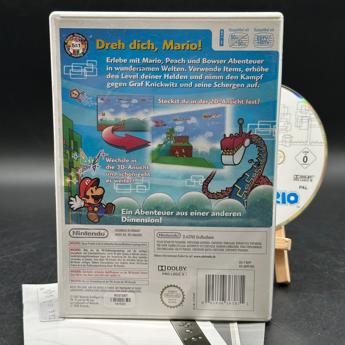 Super Paper Mario (Nintendo Wii) - CD aufpoliert ✅
