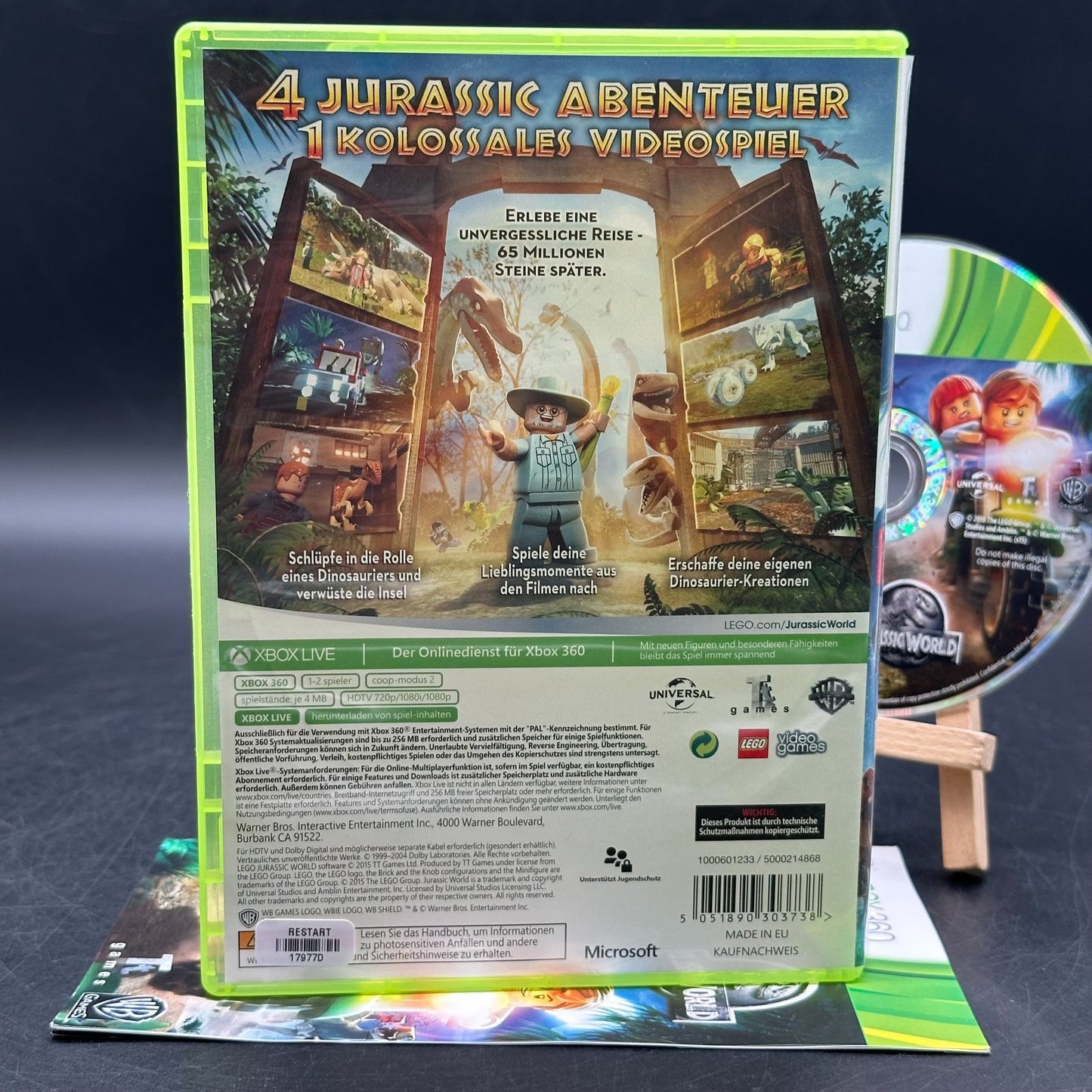 Lego Jurassic World (Microsoft Xbox 360) - CD aufpoliert ✅