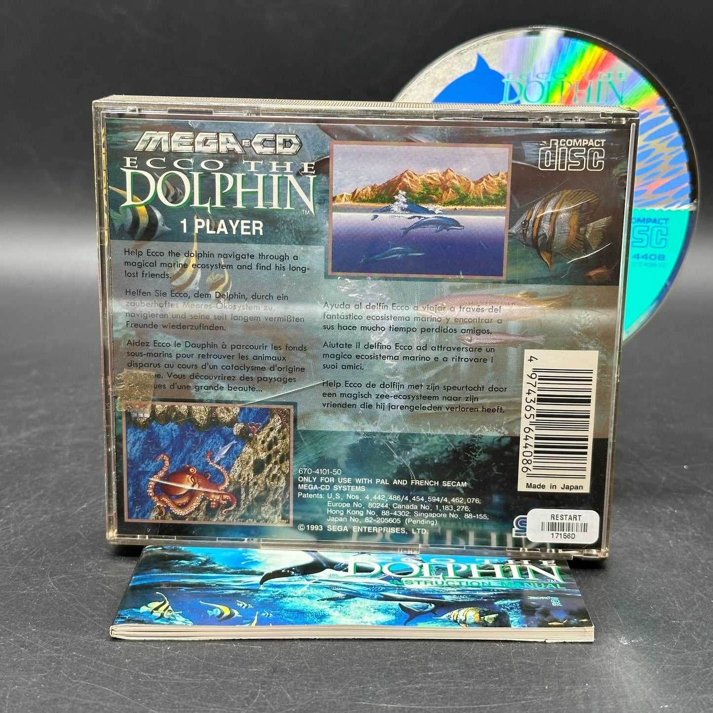 Ecco the Dolphin (Sega Mega CD) CD wie neu ✅