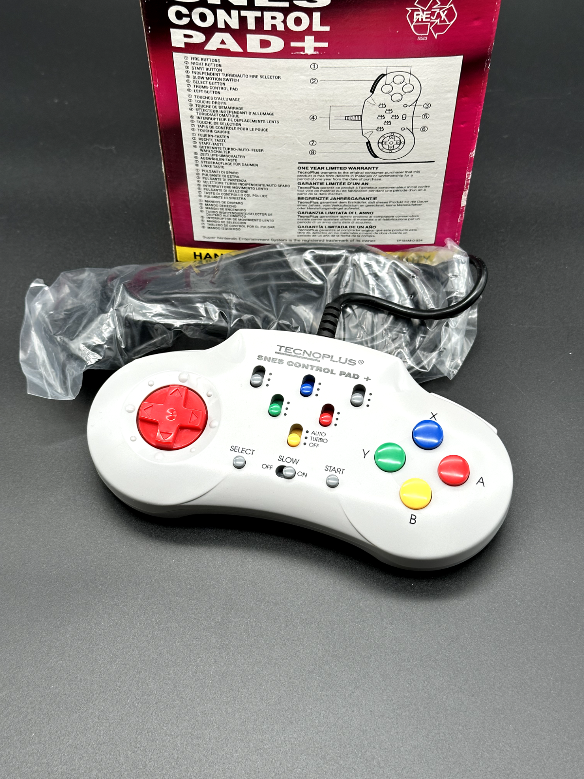 Nintendo SNES Tecno Plus Controller / SNES Controll Pad OVP – Bild 3