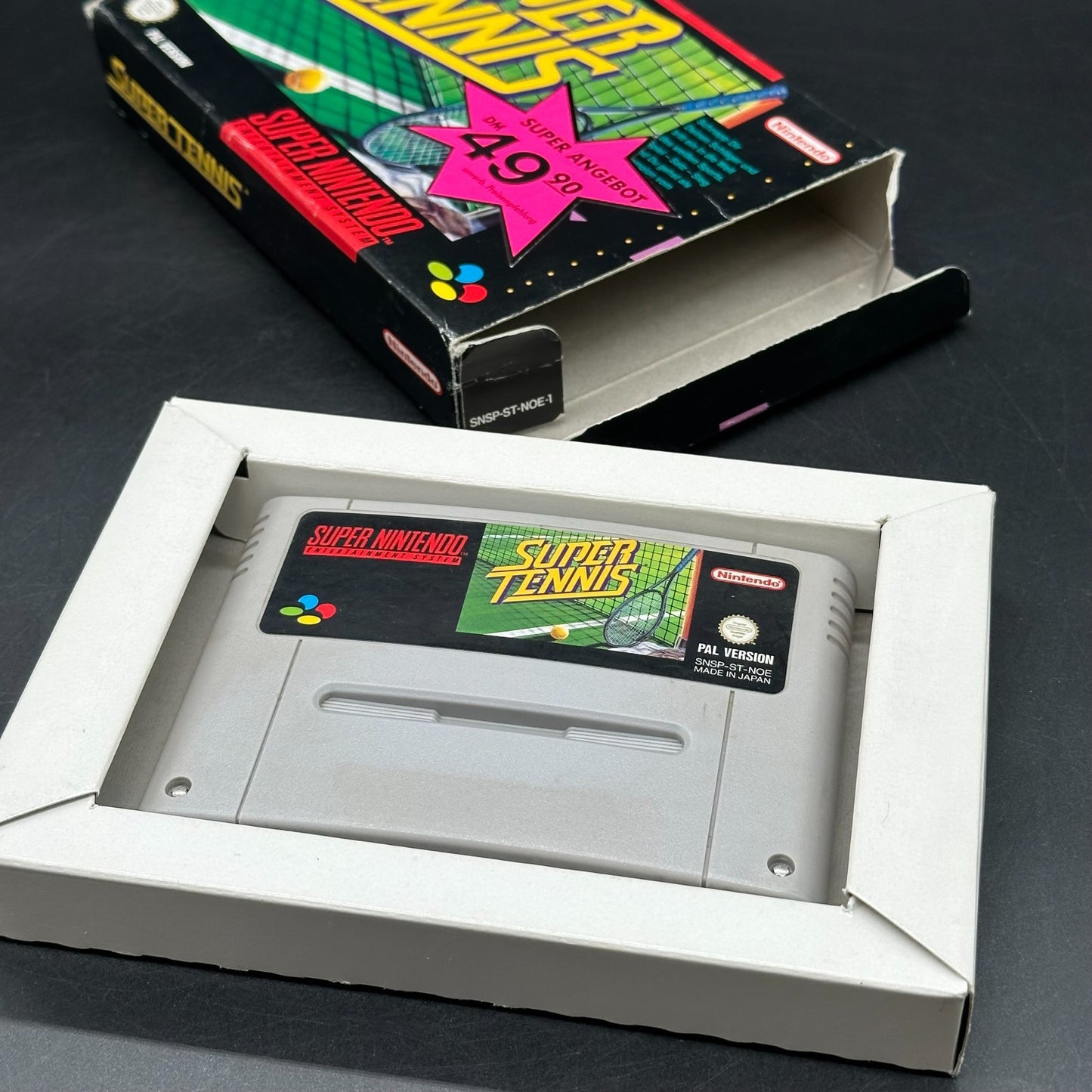 SNES Super Tennis - Super Nintendo, OVP, ohne Anleitung