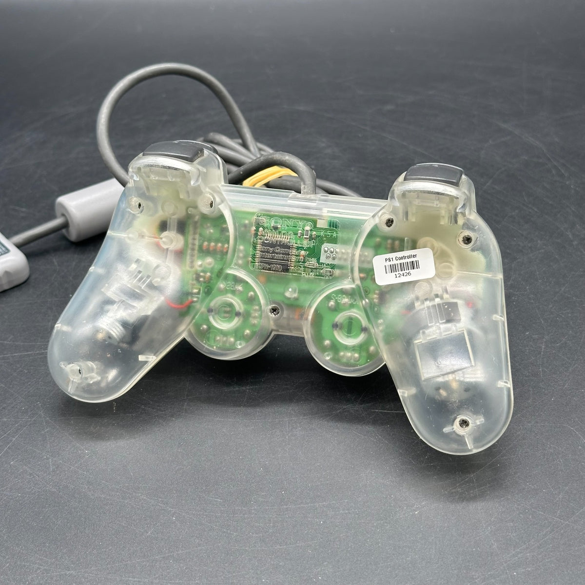 Original Sony PlayStation One / 1 Dualshock Controller Transparent PS1 - GUT