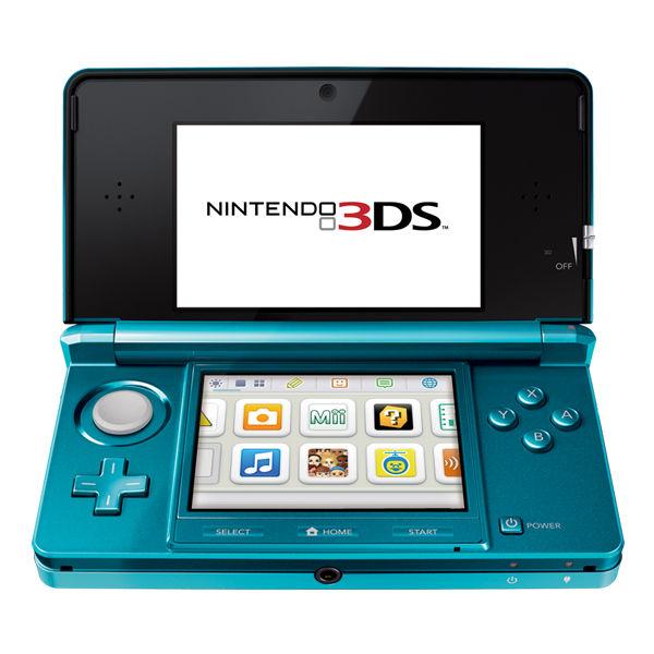Nintendo 3DS Handheld Konsole - Aqua Blau - ohne Netzteil