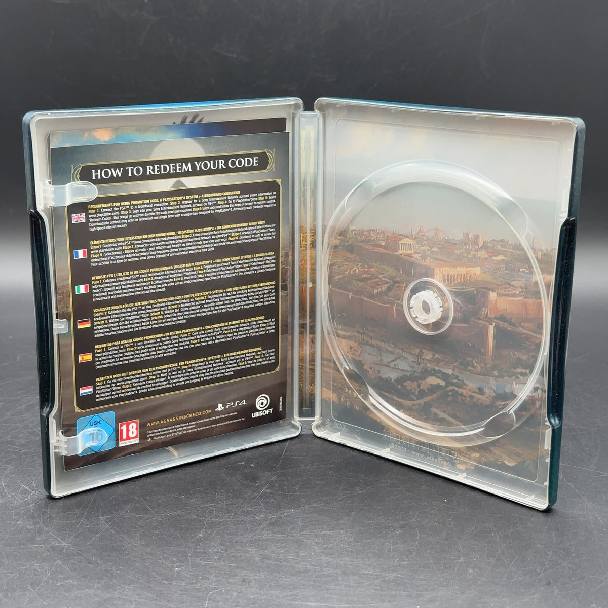 Original Assassin's Creed Origins Steelbook Leerhülle ohne Spiel PS4 – Bild 4