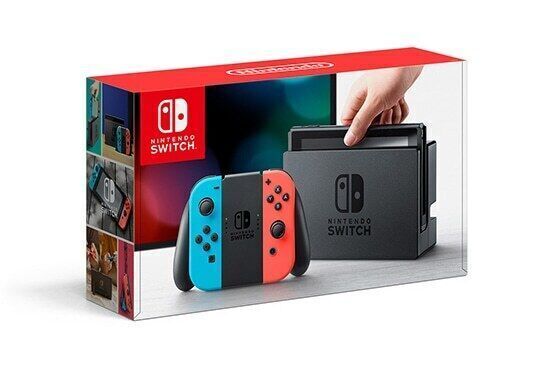 Nintendo Switch - 32GB - Spielkonsole - Neon-Rot / Neon-Blau