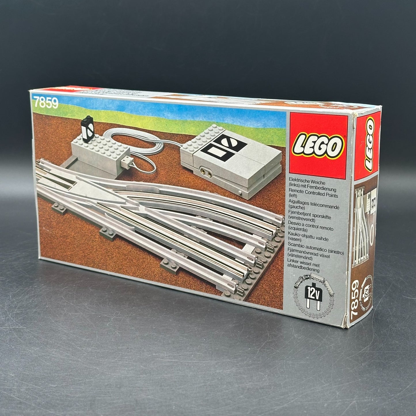 Lego® 7859 Ferngesteuerte Weiche links 12 V Eisenbahn mit OVP