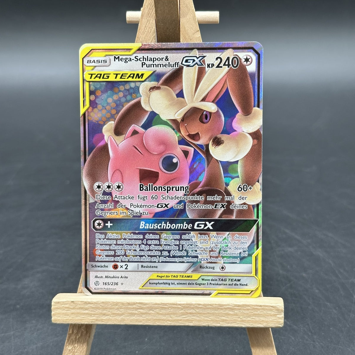 Mega Schlapor & Pummeluff-GX - Cosmic Eclipse - CEC 165 (Pokémon, TCG, Deutsch)