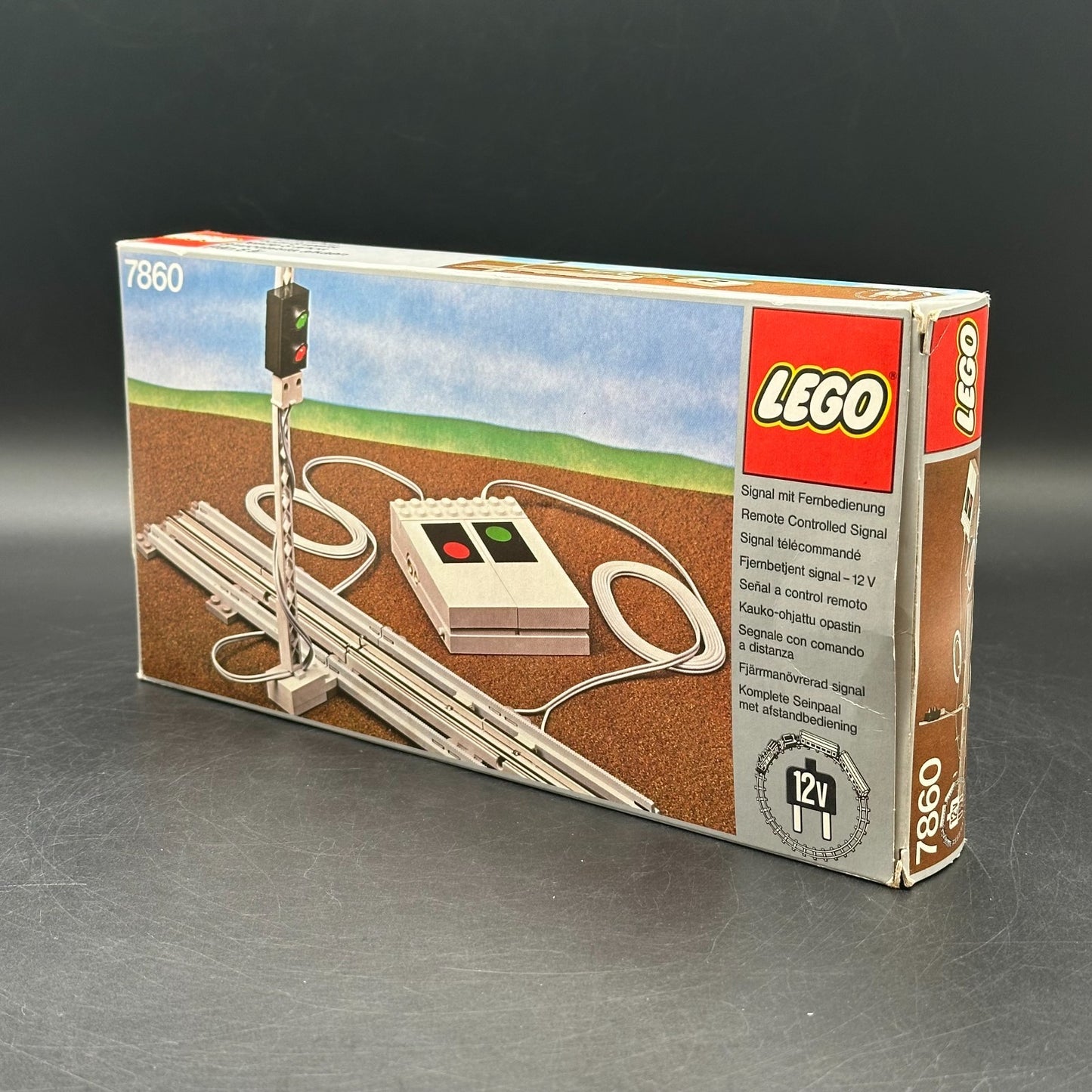 Lego 7860 Eisenbahn Set 12V Ferngesteuert Ampel Signal in OVP