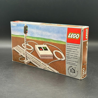 Lego 7860 Eisenbahn Set 12V Ferngesteuert Ampel Signal in OVP