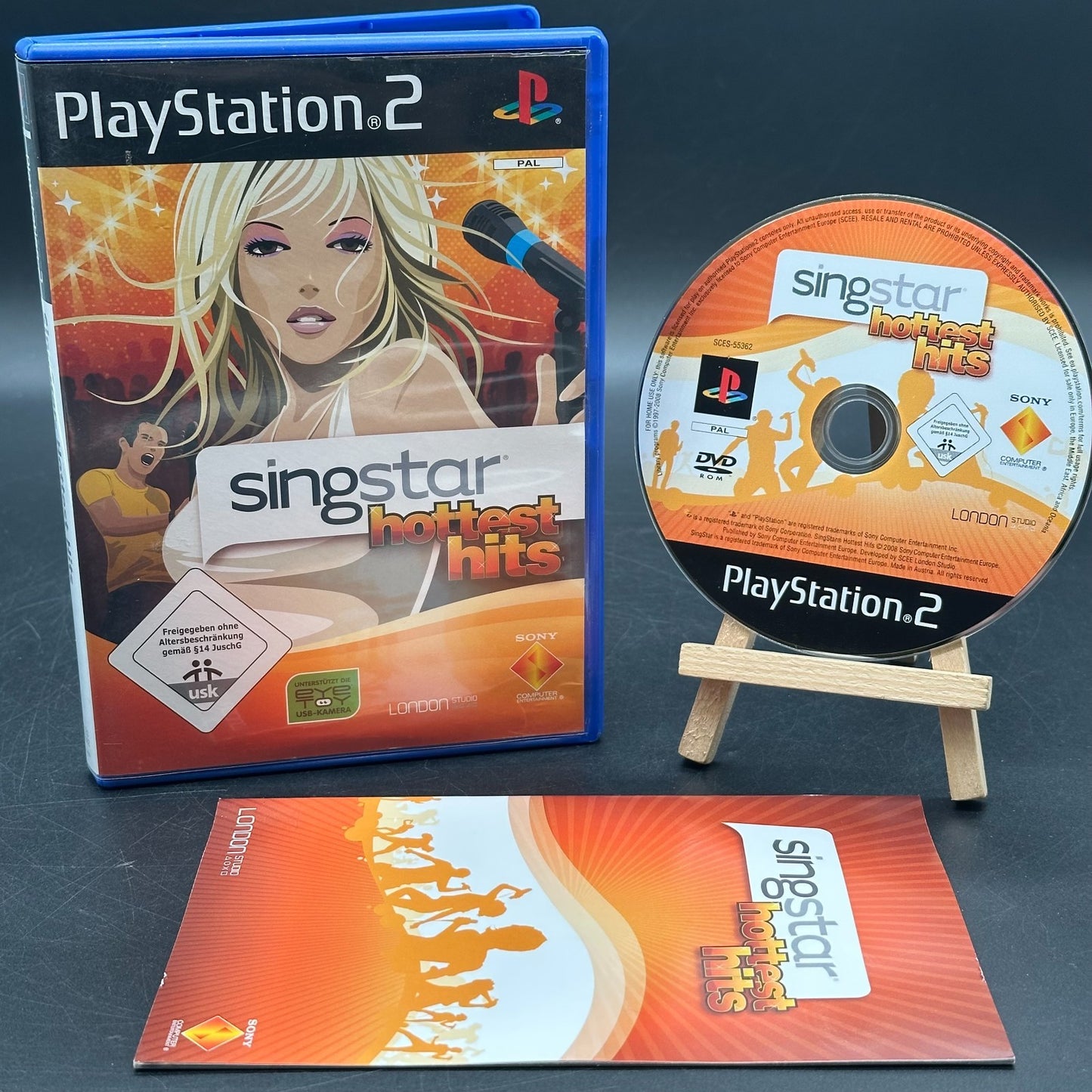 Sony PlayStation 2 PS2 Musik Spiel - Singstar Hottest Hits - mit Anleitung