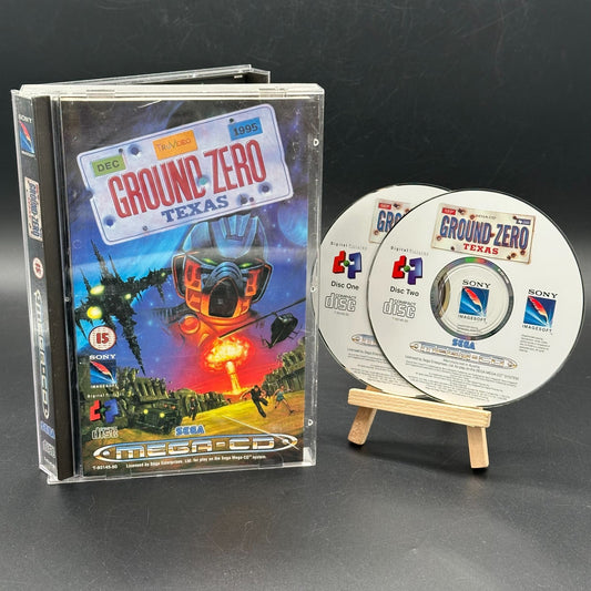 SEGA Mega-CD - Ground Zero Texas - Discs wie neu ✅